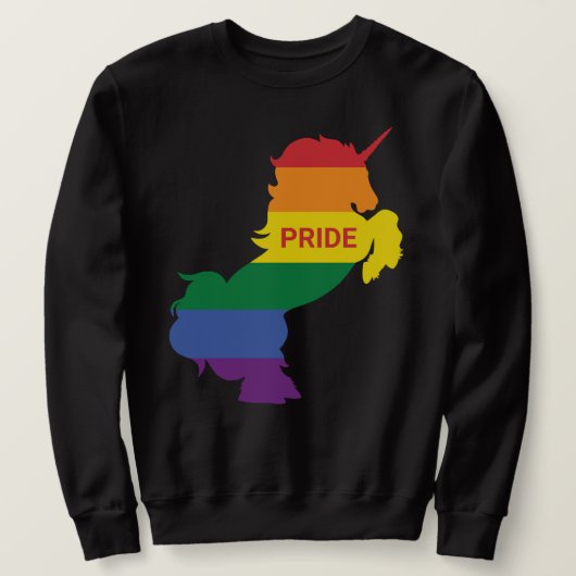 Sweatshirt Gay Unicorn (Design devant)