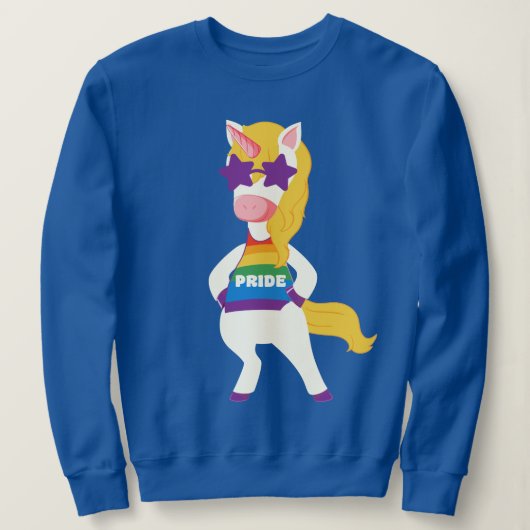 Sweatshirt Gay Unicorn (Design devant)