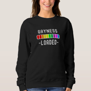 Sweatshirt Gayness Chargé Pro Lgtbq Progress Bar Uplifing Pr