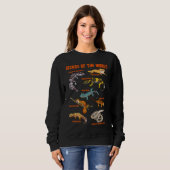 Sweatshirt Geckos Animals of the World Crested Leopard Gecko  (Devant entier)