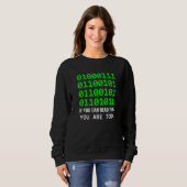 Sweatshirt Geek Computer Binary Code Software Developer (Devant entier)
