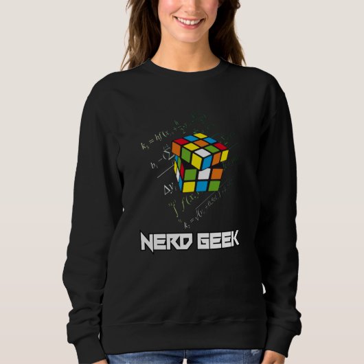 Sweatshirt Geek nerd Math Informatique Drôle Idée cadeau (Devant)
