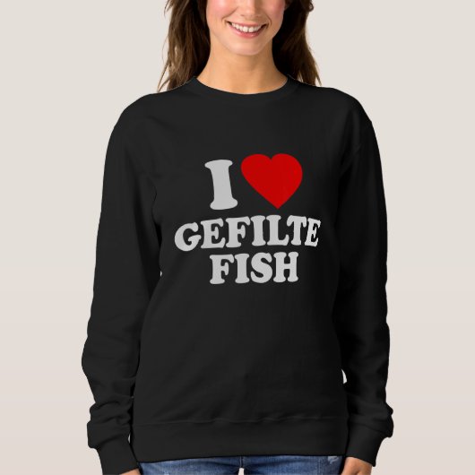 Sweatshirt Gefilte Fish Love Heart (Devant)