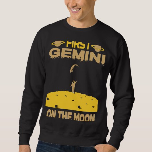 Sweatshirt Gemini On The Moon (Devant)