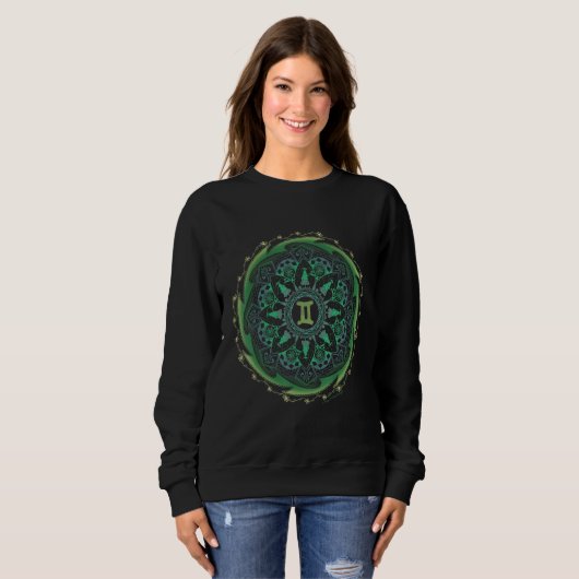Sweatshirt Gemini Zodiac Mandala (Devant entier)