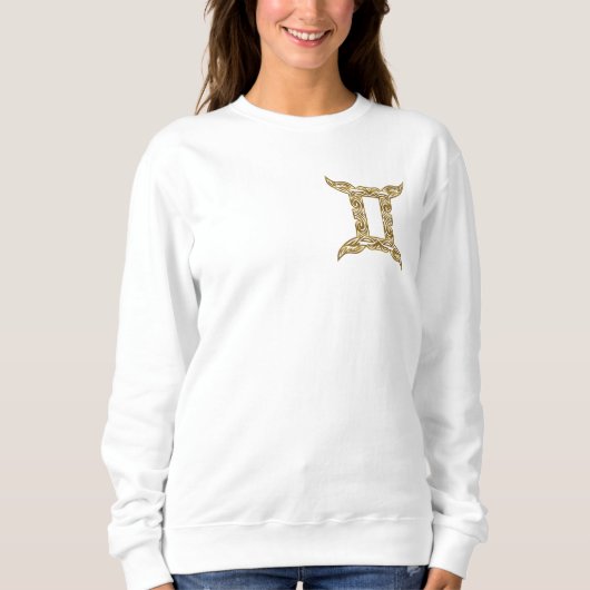 Sweatshirt Gemini Zodiac - Or Tribal (Devant)