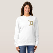 Sweatshirt Gemini Zodiac - Or Tribal (Devant entier)