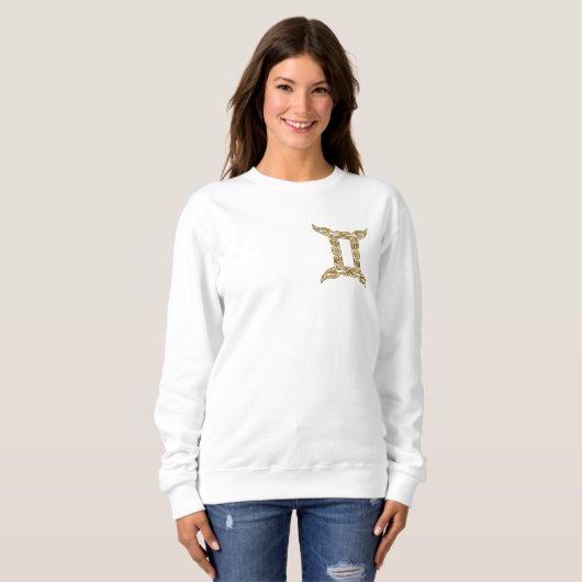 Sweatshirt Gemini Zodiac - Or Tribal (Devant entier)