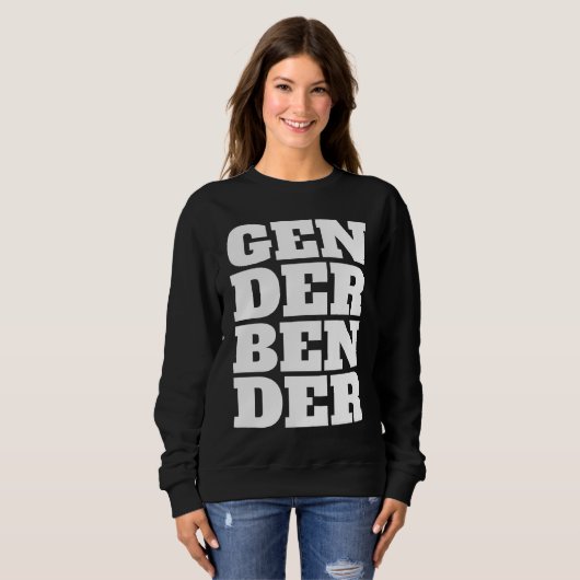 Sweatshirt Gender Fluid Genderless Non Binary Pride Gender Be (Devant entier)