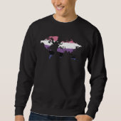 Sweatshirt Genderfluid Pride Flag Global Love (Devant)