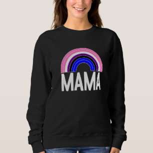 Sweatshirt Genderfluide Mama Rainbow Lgbt Q Cool Pride Flag C