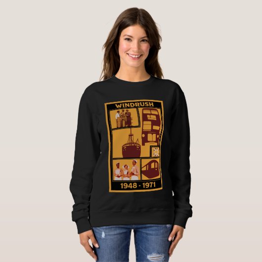 Sweatshirt Génération Windrush Histoire britannique (Devant entier)