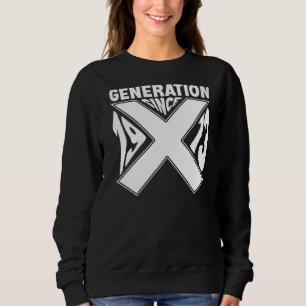Sweatshirt Génération X depuis 1973 Anniversaire Rétro Vintag