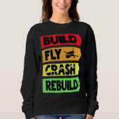 Sweatshirt Générer une reconstruction d'écrasement de vol (Devant)