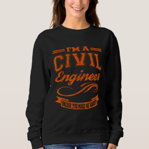 Sweatshirt Génie civil Ingénieur civil diplômé