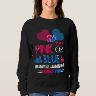 Sweatshirt Genre Révéler Rose Ou Bleu Tante Jennifer Aimer Yo