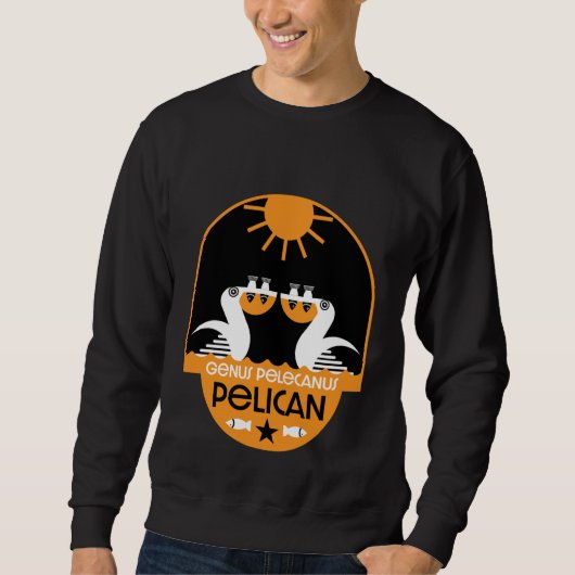 Sweatshirt Genus Pelecanus Bird Art (Devant)