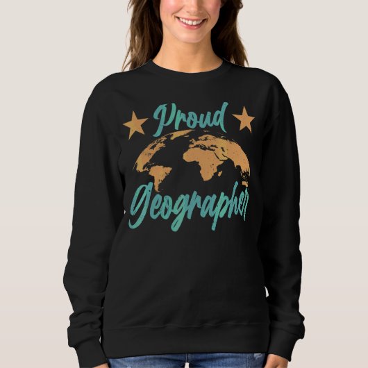 Sweatshirt Géographe fier Enseignant Géographie Étudiant Géog (Devant)