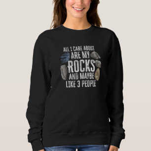 Sweatshirt Géologie Géologue Stone Rock Chasse Agate Hunter