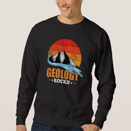 Sweatshirt Géologue de montagne Rock Collecte Géologie Rétro (Devant)