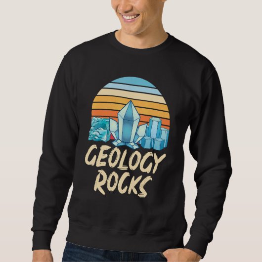 Sweatshirt Géologue rétro Paléontologue Rock Collecteur Geol (Devant)