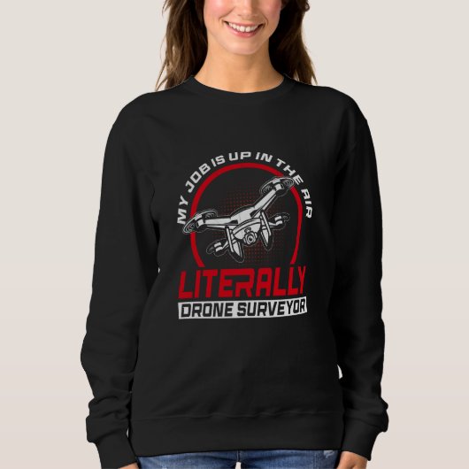 Sweatshirt géomètre drone drone de relevé (Devant)