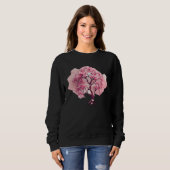 Sweatshirt Geometric A Refreshing and Vibrant Pink Cherry Blo (Devant entier)