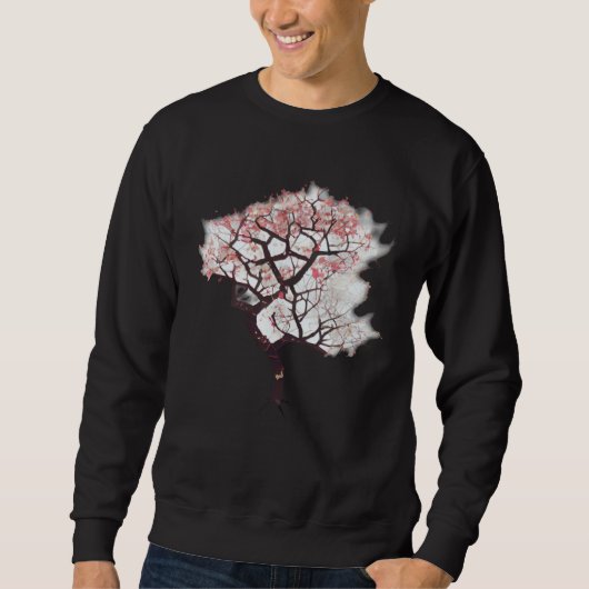 Sweatshirt Geometric Beauty of Life with this Vibrant Cherry (Devant)