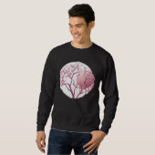 Sweatshirt Geometric Globe with cherry blossom tree of life S (Devant entier)