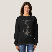 Sweatshirt George Island Floride Vacances Ancre nautique Sai (Devant entier)