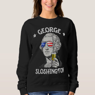 Sweatshirt George Sloshington Washington Patriotique 4 Juille
