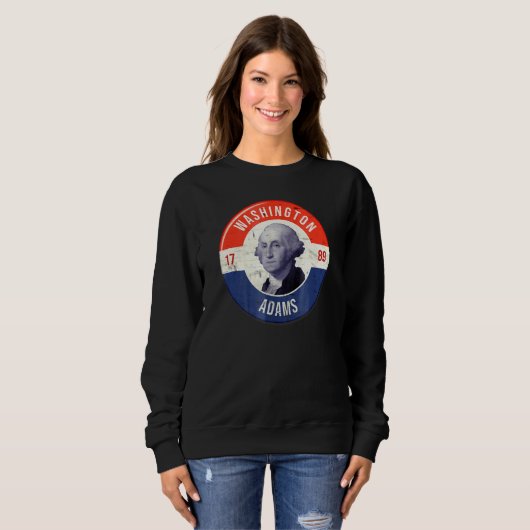 Sweatshirt George Washington 1789 John Adams (Devant entier)