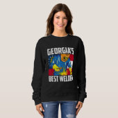 Sweatshirt Georgia's Best Welder Ironworker Ironsmith Welding (Devant entier)