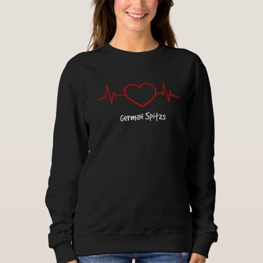 Sweatshirt Germain Spitz Heartbeat Amour My Dog (Devant)