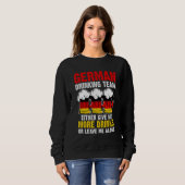 Sweatshirt German drinking team give Germany drinking team ge (Devant entier)
