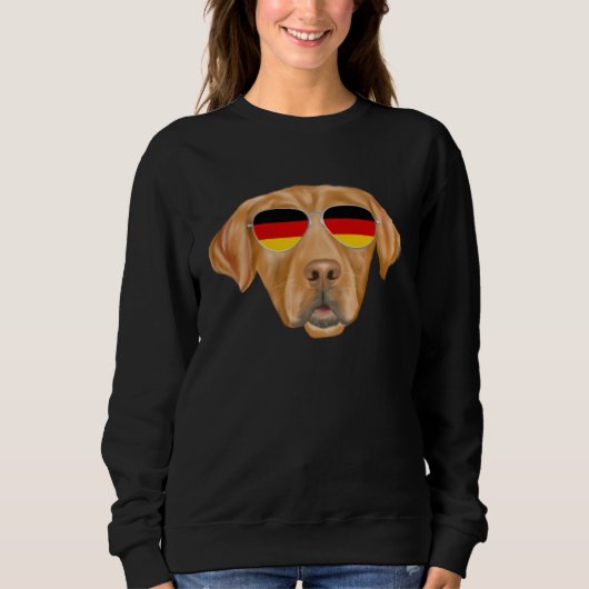 Sweatshirt German Flag Golden Retriever Dog Germany Pocket (Devant)