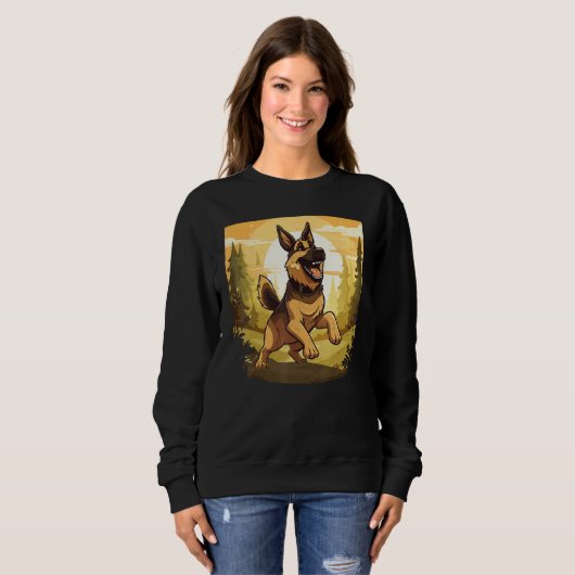 Sweatshirt German Shepherd (Devant entier)