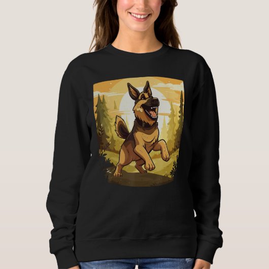Sweatshirt German Shepherd (Devant)