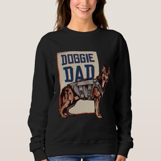 Sweatshirt German Shepherd Dog German Shepherd Doggie Dad (Devant)