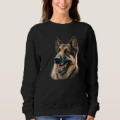 Sweatshirt German shepherd Dog Lover Pet Premium (Devant)