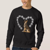 Sweatshirt German Shepherd Heart (Devant)