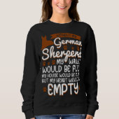 Sweatshirt German Shepherd   love dog quote (Devant)