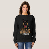 Sweatshirt German Shepherd Mama Black and Tan German Shepherd (Devant entier)
