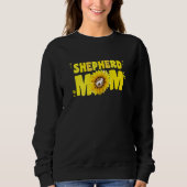 Sweatshirt German Shepherd Mom For Women Sunflower Shepherd G (Devant)