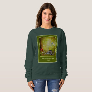 Sweatshirt German Shepherd Puppy Ajouter votre propre texte