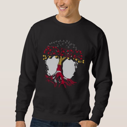 Sweatshirt German Turkish Flag Turkey Germany Tree Proud Turk (Devant)