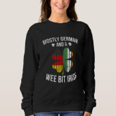 Sweatshirt German Wee Bit Irish Germany Patrick Day (Devant)