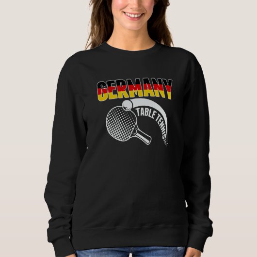 Sweatshirt Germany Table Tennis   Support German Ping Pong Te (Devant)