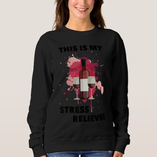 Sweatshirt Gestion Du Stress C'Est Ma Permanence De Stress (Devant)