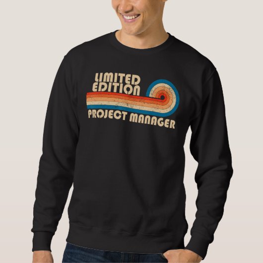 Sweatshirt GESTIONNAIRE DE PROJET Funny Titre de l'emploi Pro (Devant)